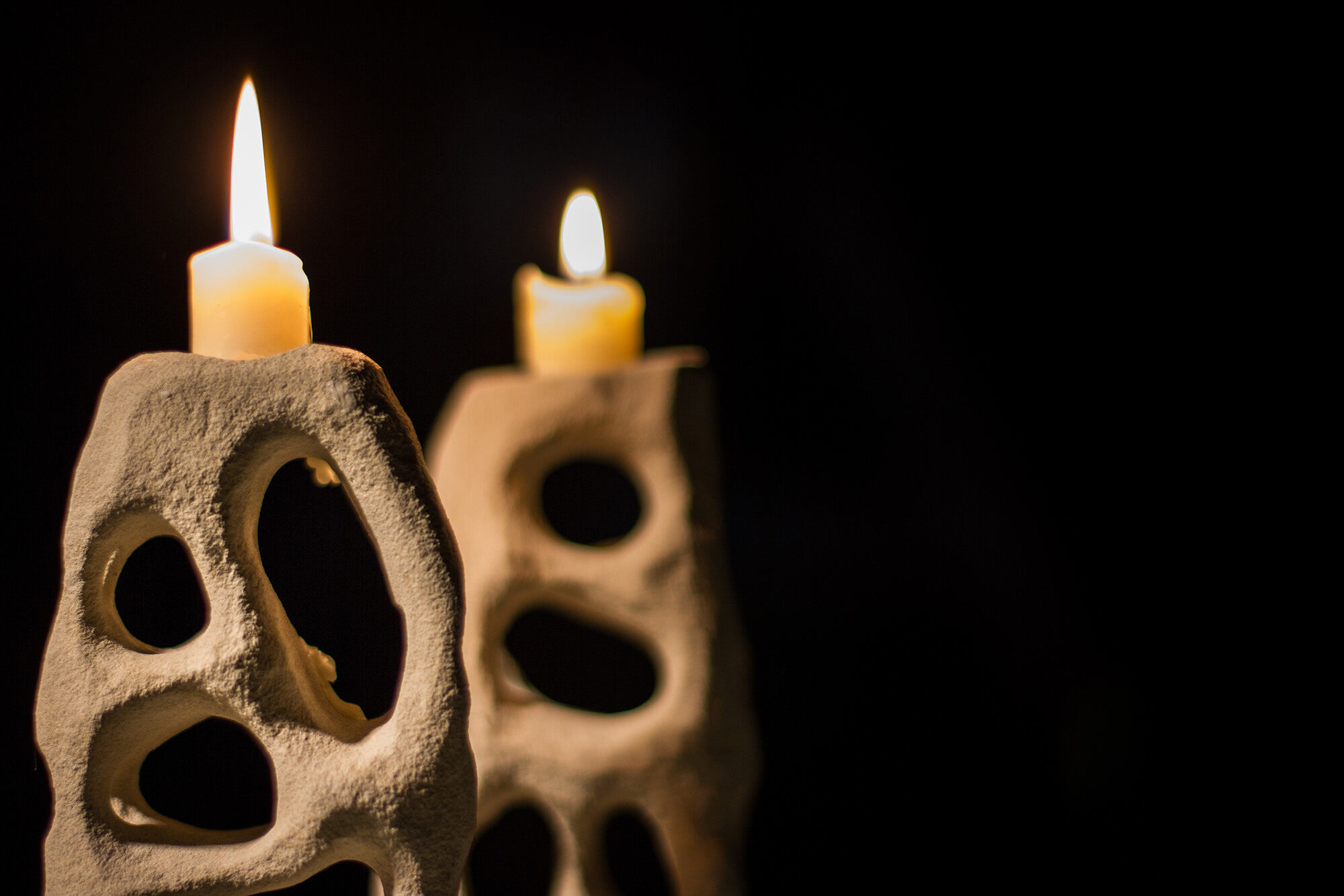 Kerzenständer aus Sandstein